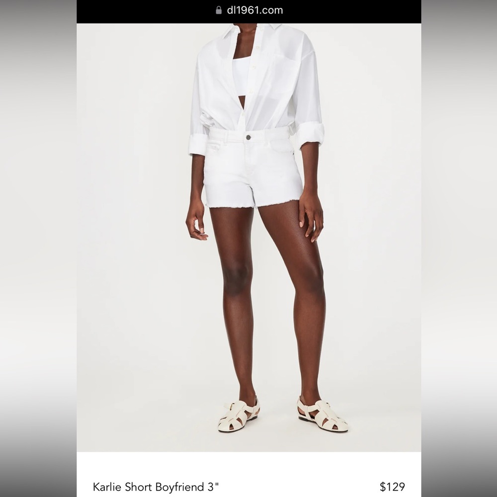 White shorts from DL1961!